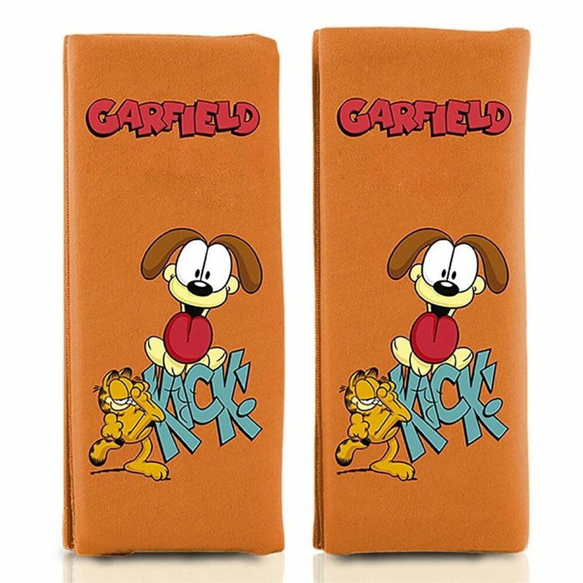 "Seat Belt Pads GAR101 Orange Garfield"_2