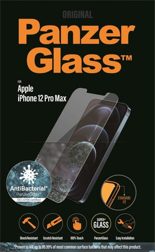 PanzerGlass - Skærmbeskyttelse Apple iPhone 12 Pro Max - Standard Fit_0