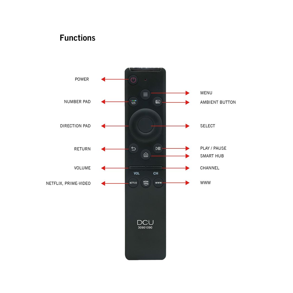 "Universal Remote Control DCU 30901090"_3