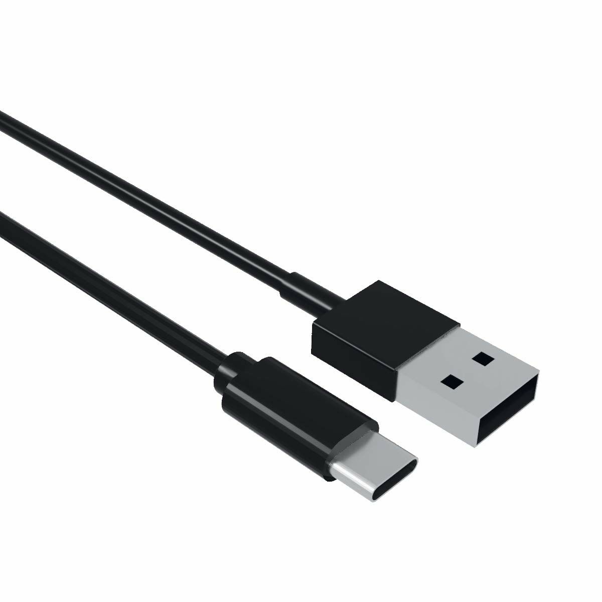 USB A to USB C Cable Contact (1 m) Black_3