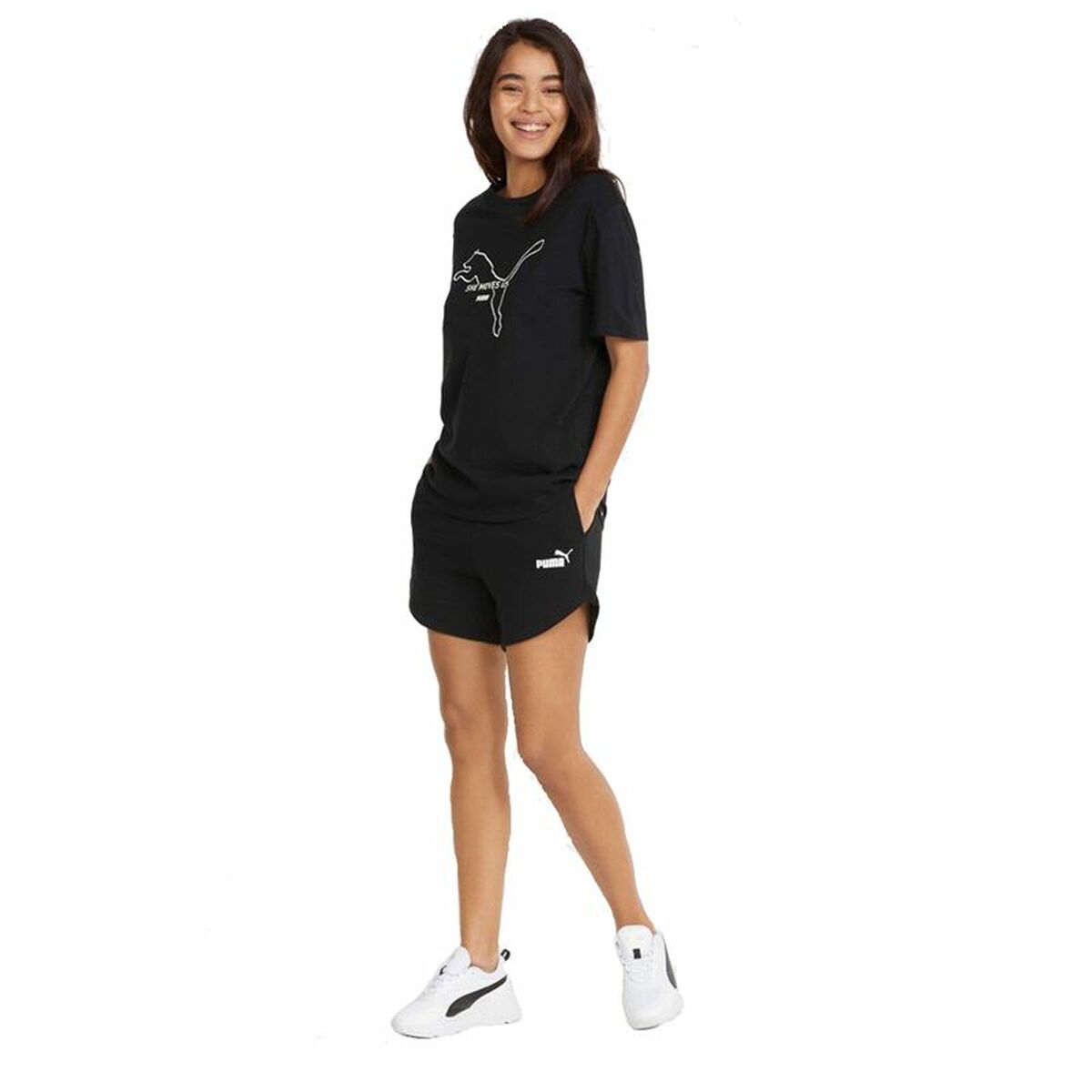 Adult Trousers Puma ESS Black Lady_1
