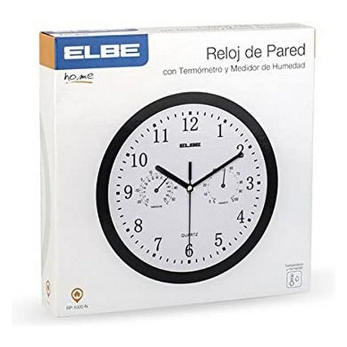 Wall Clock ELBE RP-1005-N White/Black_2