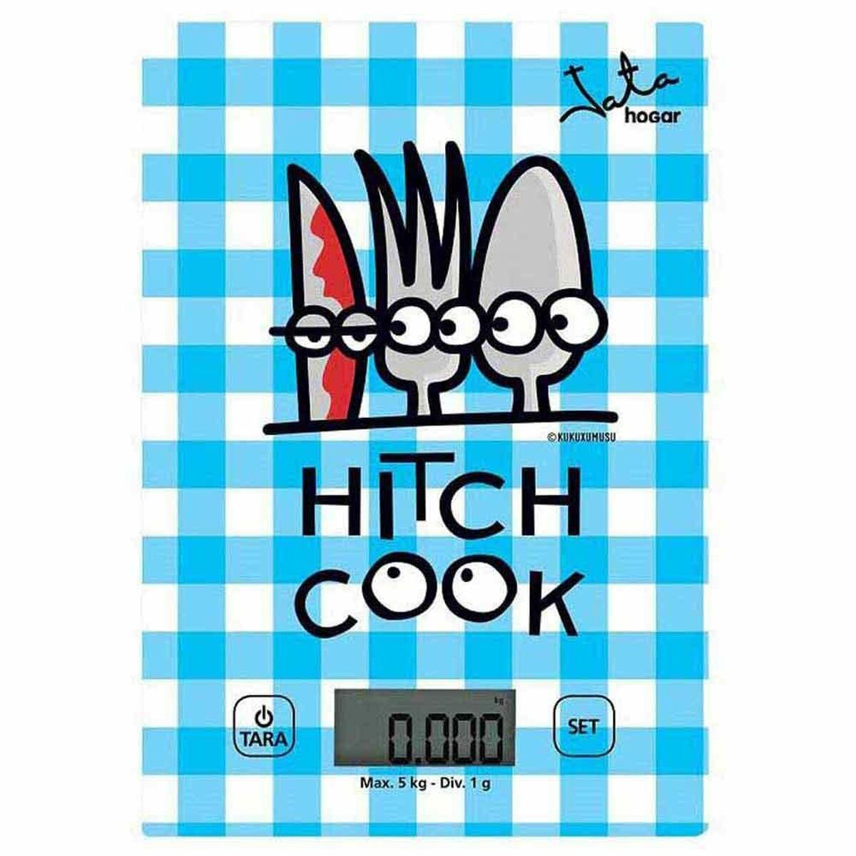 Digital Kitchen Scale JATA 732K Kukuxumusu 5 Kg Blue CR2032 5 kg_5