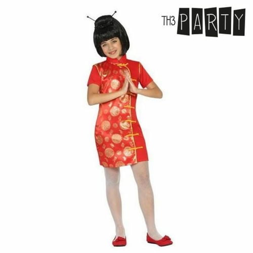 Kostume til børn Kineser pige Rød, str. 3-4 år_0