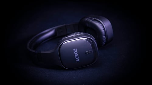 AEROZ - BTH-1000 BLACK - Bluetooth Headsphones - Trådløse hovedtelefoner_0