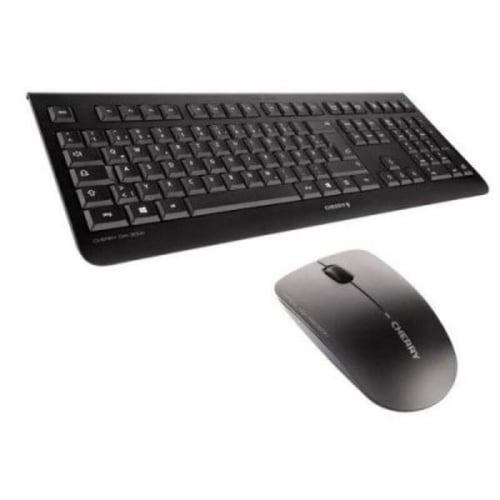 Engelsk tastatur og trådløs mus Cherry JD-0700GB-2 Sort_1