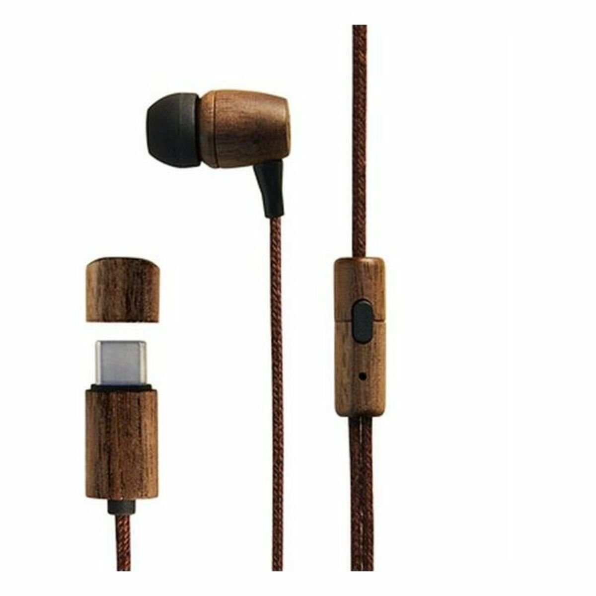 Headphones with Microphone Energy Sistem Eco Wood USB-C_8