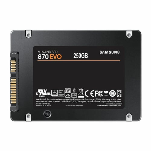Harddisk Samsung 870 EVO 2,5 250 GB SSD SATA3 Sort_3