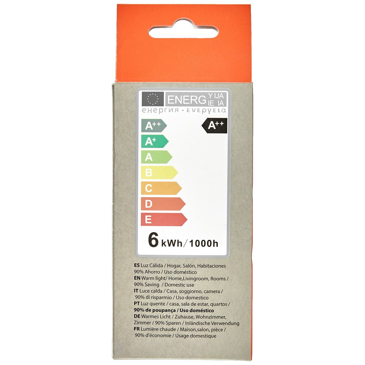 Spherical LED bulb Silver Electronics 1980627 E27 6W 3000K A++ (Warm light)_2