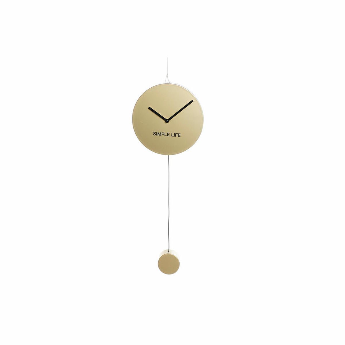 Wall Clock DKD Home Decor Iron Golden (22 x 5.5 x 60 cm)_1