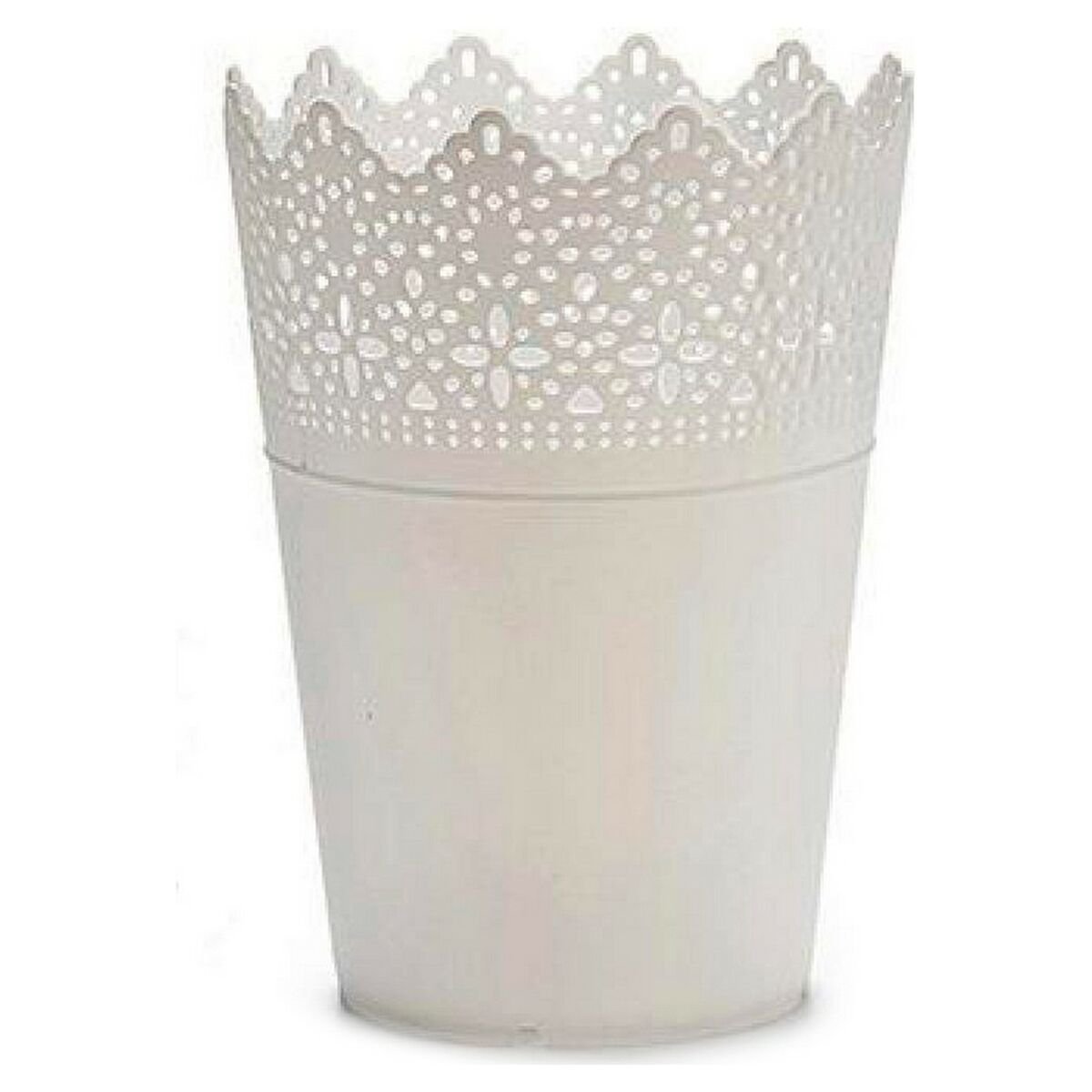 Plant pot White Plastic (14,3 x 18,2 x 14,3 cm) (15 x 18 x 15 cm)_3