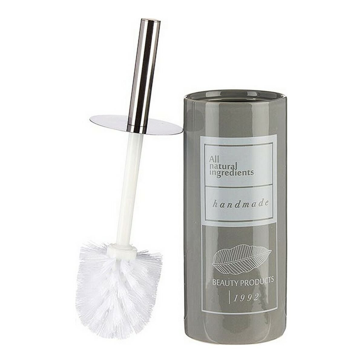 Toilet Brush Natural Ceramic (9,6 x 32 x 9,6 cm)_2