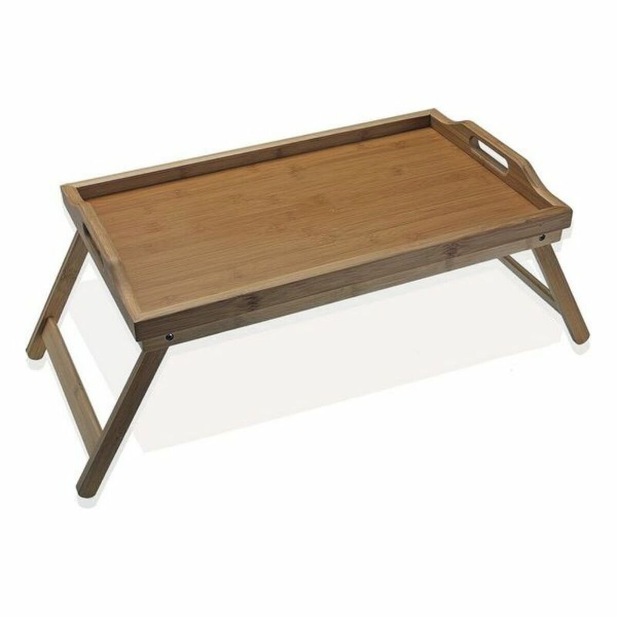 Folding Tray for Bed Wood Bamboo (30 x 23 x 50 cm)_0