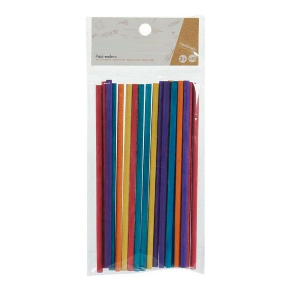 Sticks Multicolour Wood (20 Pieces)_0