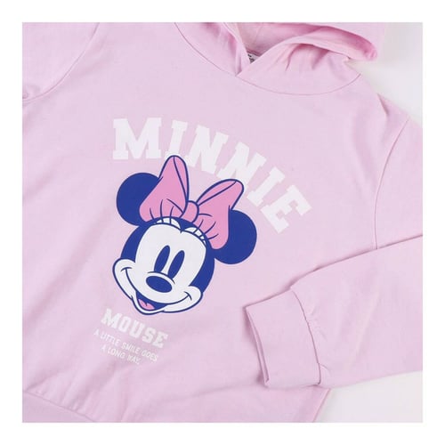"Sweatshirt til Børn Minnie Mouse Pink"_1