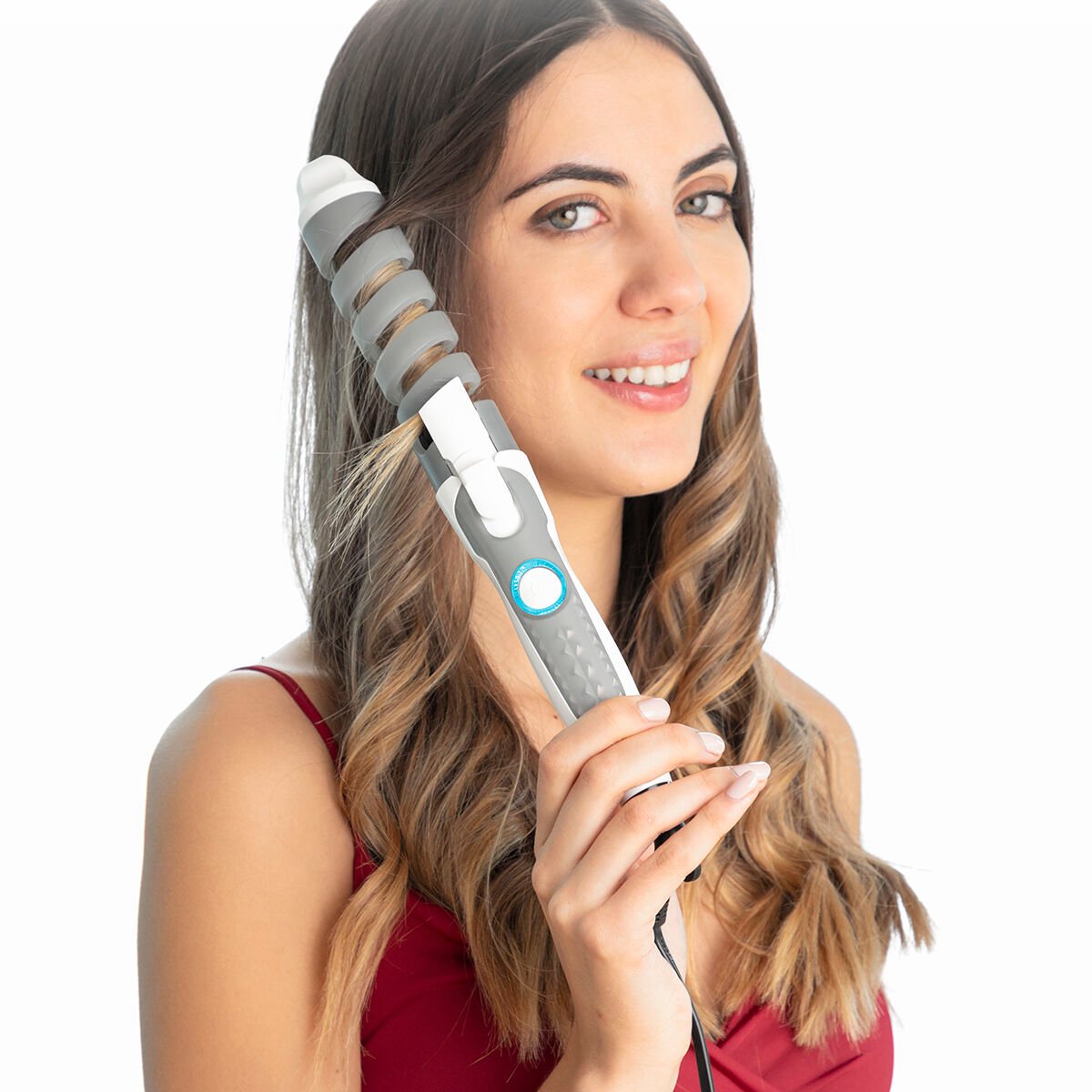 Ceramic Spiral Curling Iron Spihair InnovaGoods_16