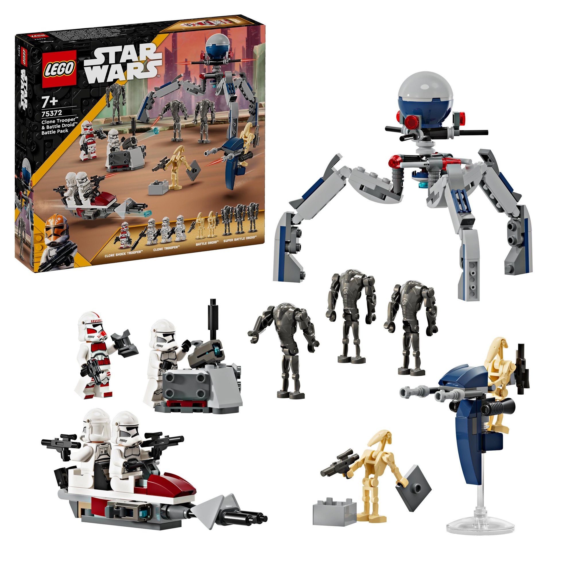 LEGO Star Wars - Clone Trooper™ & Battle Droid™ Battle Pa (75372)_0