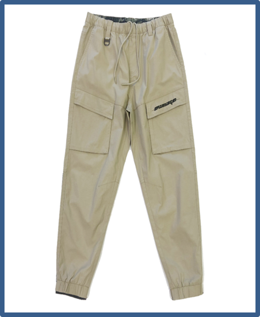Men's Casual Long Pants Light Khaki S_0