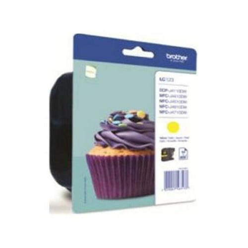 Originale Blekkpatroner Brother LC123YBP Gul - picture