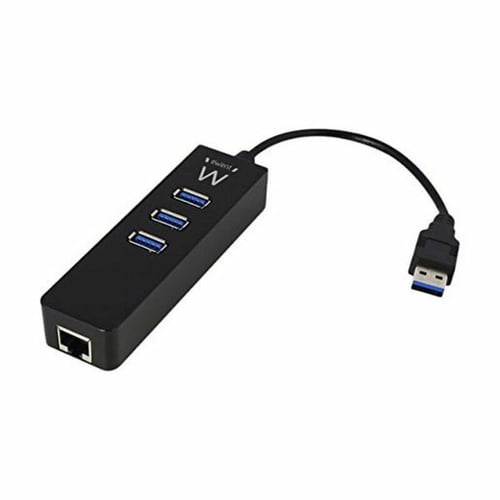 USB Hub Ewent EW1140 3 x USB 3.1 RJ45 Plug and Play_7