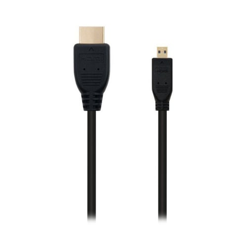HDMI til micro HDMI kabel NANOCABLE 10.15.3501 Sort (0,8 m)_1