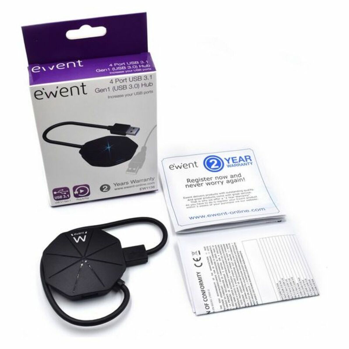 4-Port USB Hub Eminent EW1138 USB 3.1_4