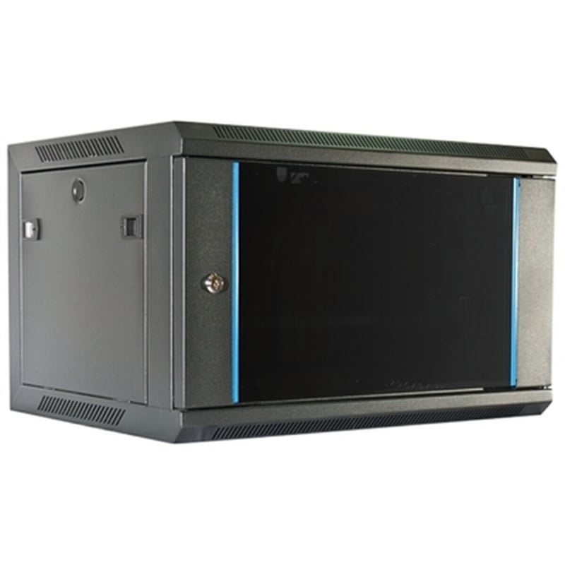 Wall-mounted Rack Cabinet 2LAN 6U Black 19