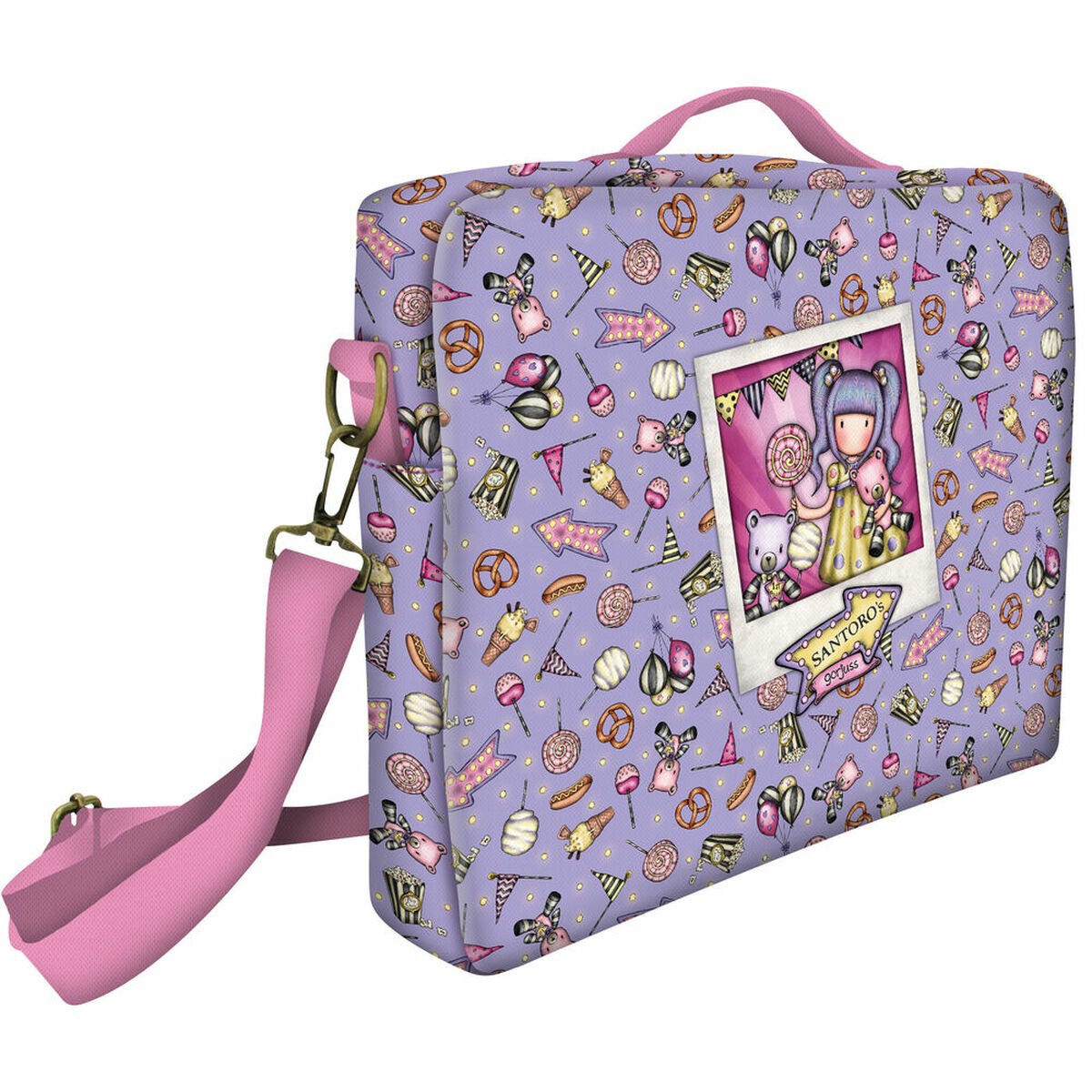 "Laptop Case Gorjuss First prize 14,1'' Lilac (37.5 x 29.5 x 6 cm)"_1