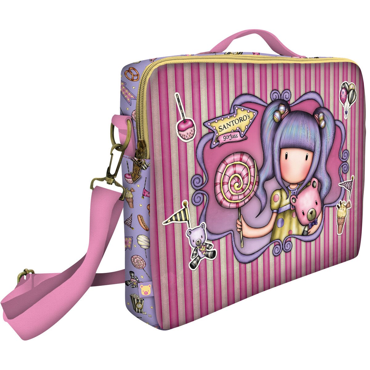 "Laptop Case Gorjuss First prize 14,1'' Lilac (37.5 x 29.5 x 6 cm)"_4