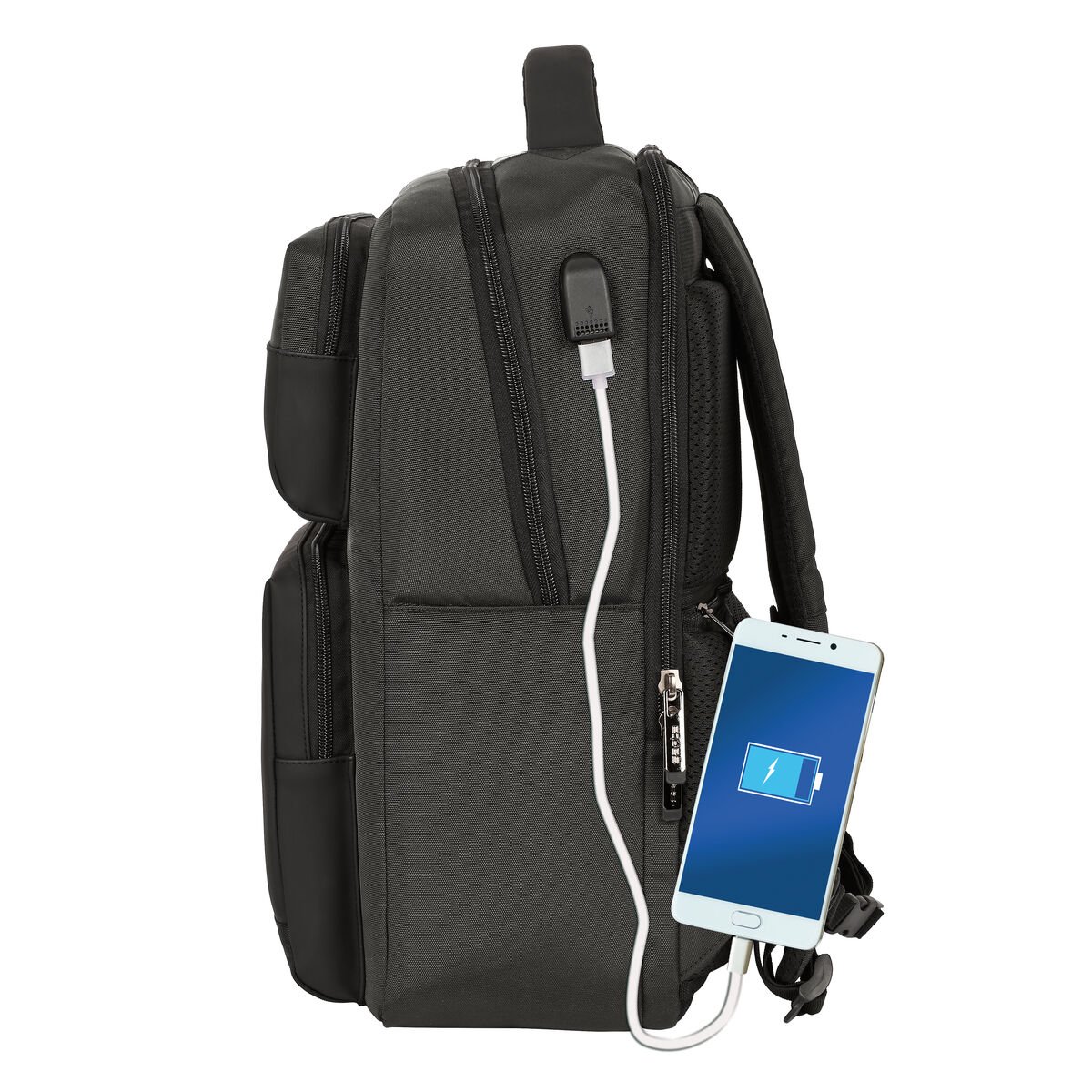 "Laptop Backpack Safta Business 15,6'' Grey (31 x 44 x 13 cm)"_6