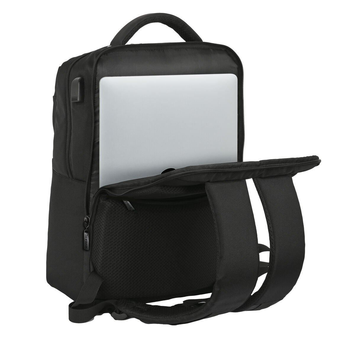 "Laptop Backpack Sevilla Fútbol Club Premium 15,6'' Black (31 x 44 x 13 cm)"_8
