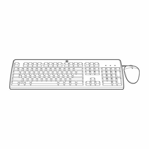 Tastatur og mus HPE 631348-B21 _0