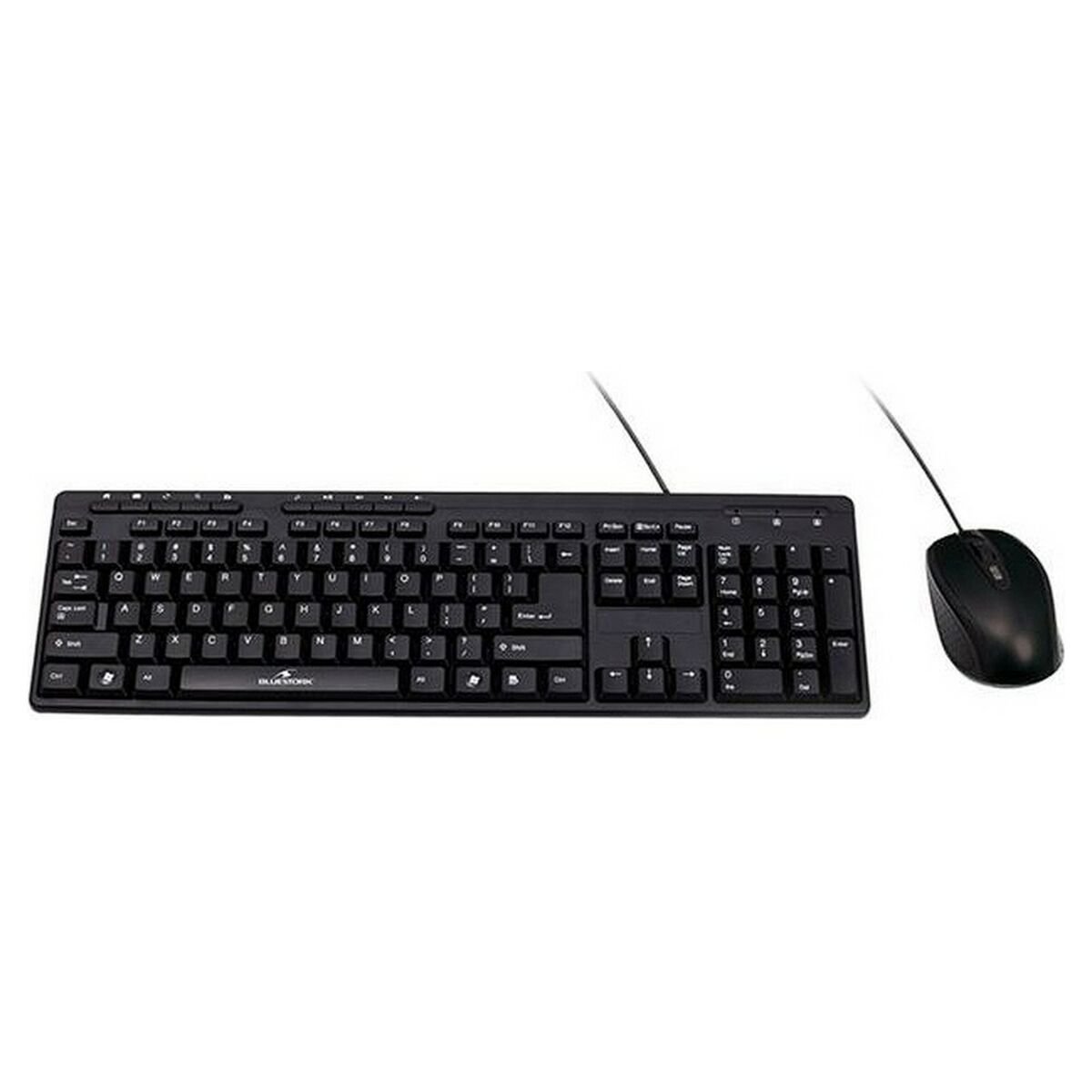 "Keyboard and Mouse Bluestork BSPACKFIRSTII Black QWERTY"_1