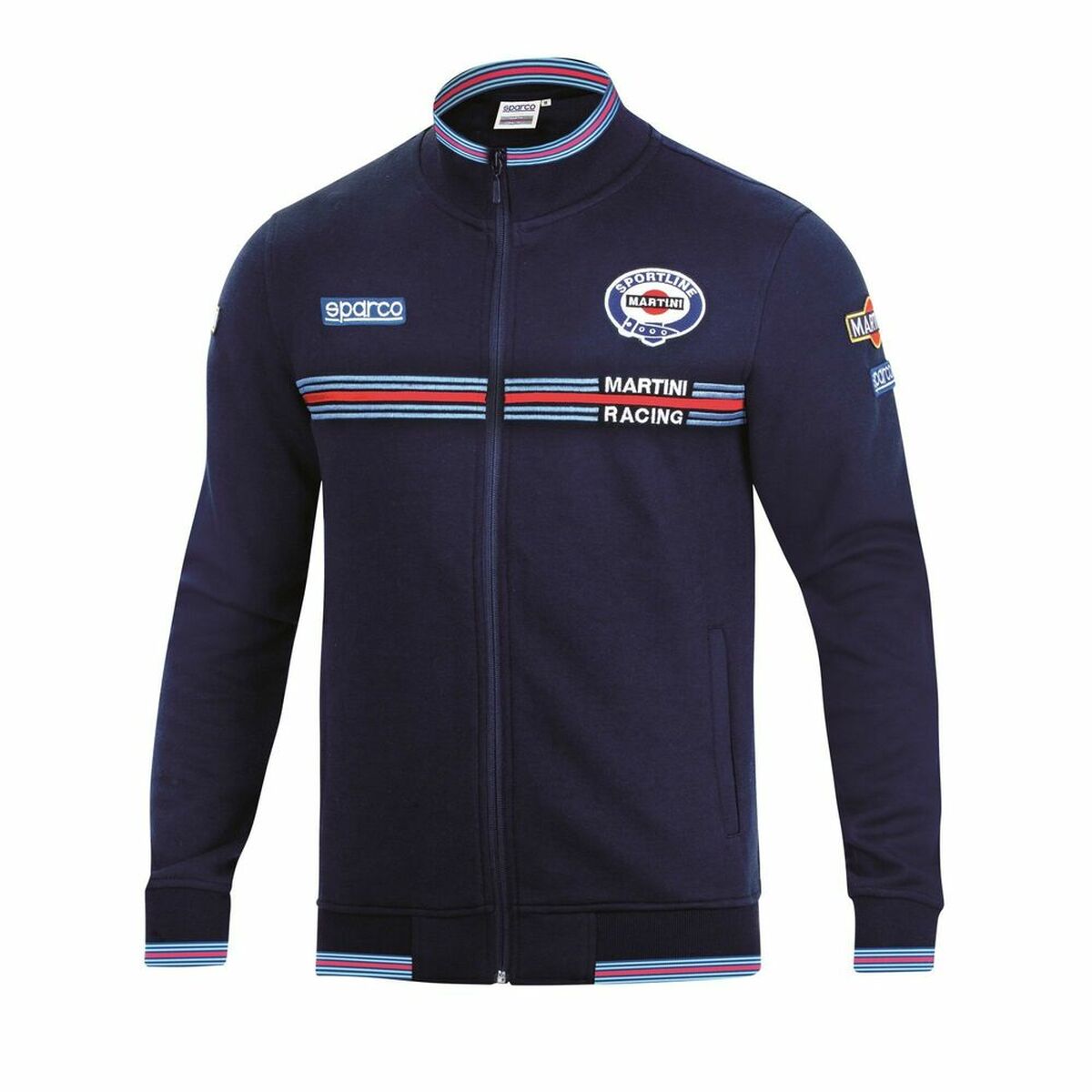 Men’s Sweatshirt without Hood Sparco MARTINI RACING Size L Navy Blue_1