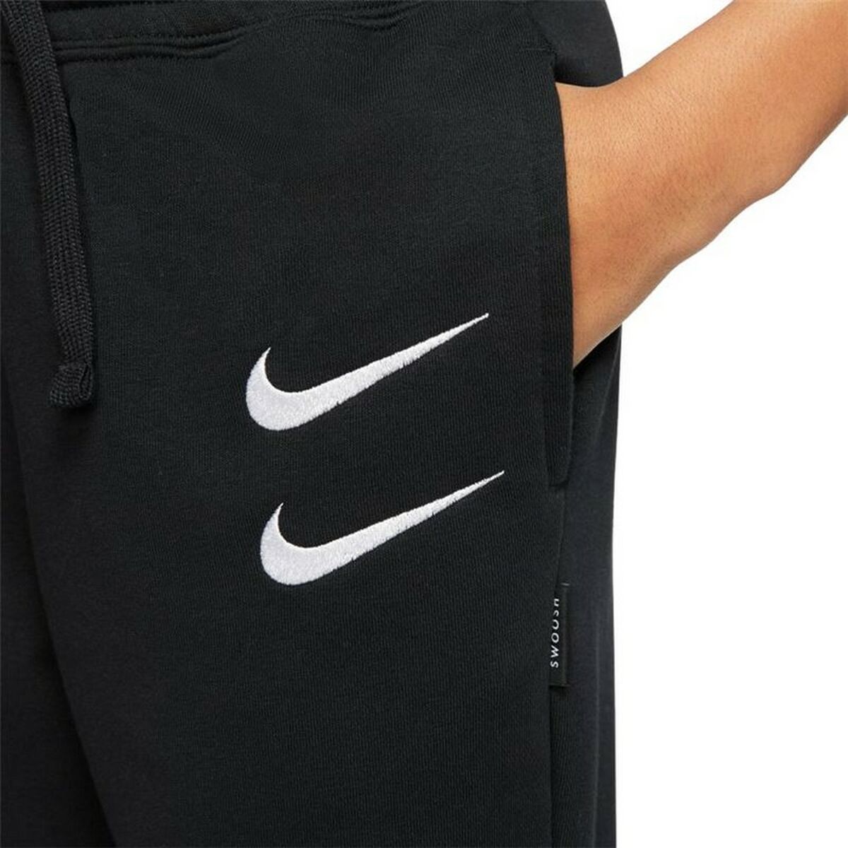 Long Sports Trousers Nike Swoosh Boys Black_1