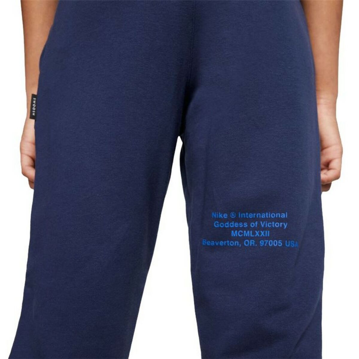 Long Sports Trousers Nike Swoosh Dark blue_1