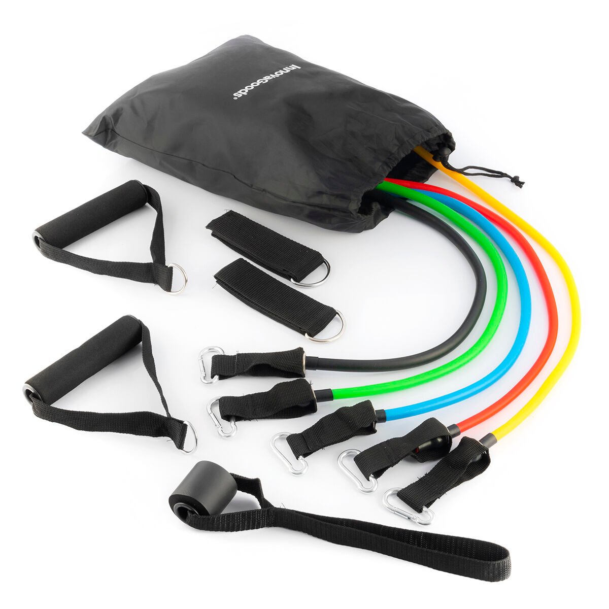 Set of Resistance Bands with Accessories and Exercise Guide Rebainer InnovaGoods (pack of 5)_26
