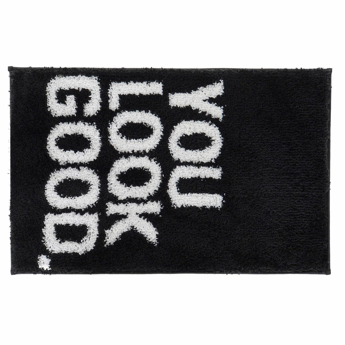 Carpet DKD Home Decor You Look Good Black Microfibre (50 x 80 x 80 cm)_0