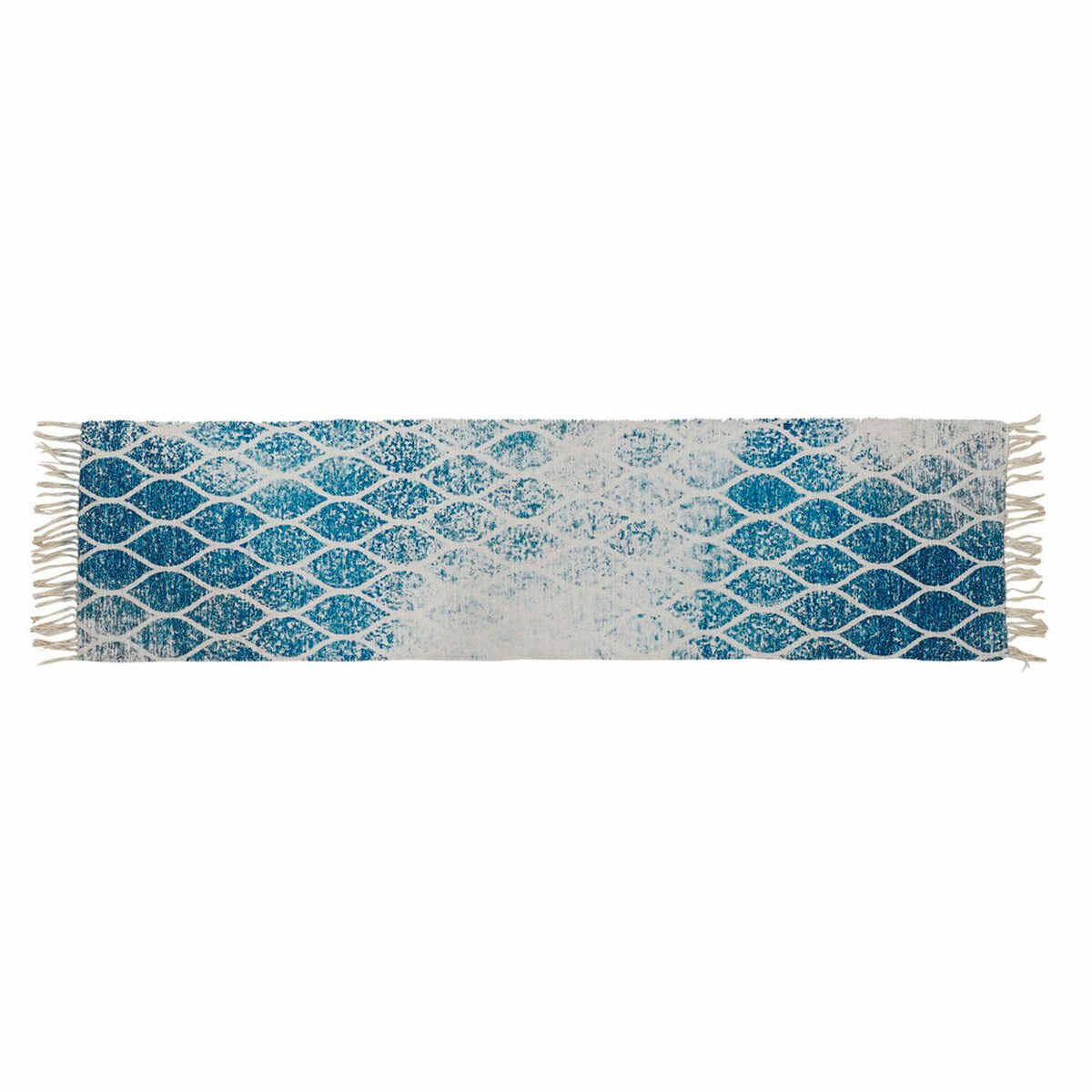 Carpet DKD Home Decor Blue Cotton Chenille (60 x 240 x 1 cm)_2