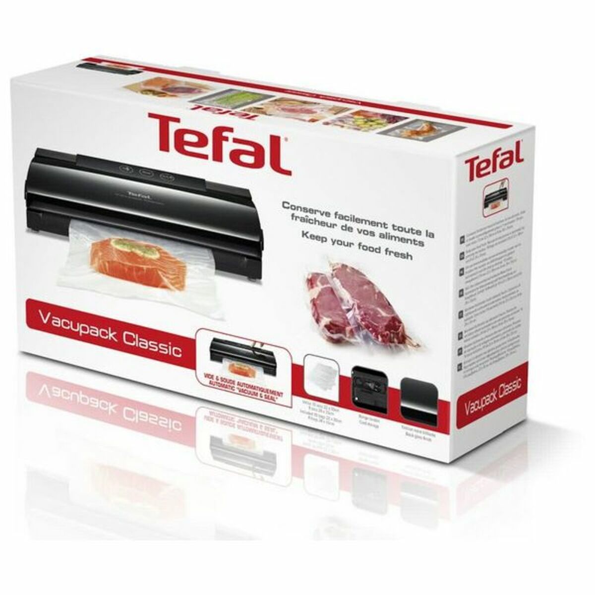 Vacuum packer and sealer Tefal Vacupack Classic 130W Black_3