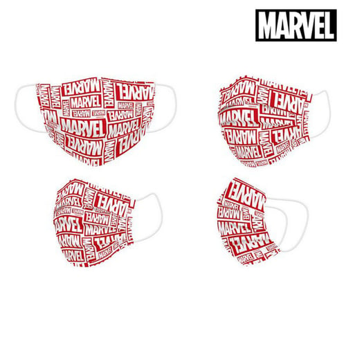 Hygiejnisk maske Marvel Børns Rød - picture