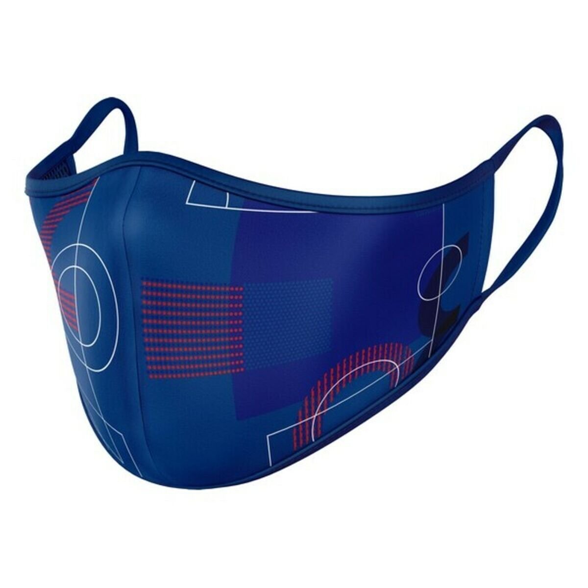 Hygienic Reusable Fabric Mask F.C. Barcelona Adult Blue_1