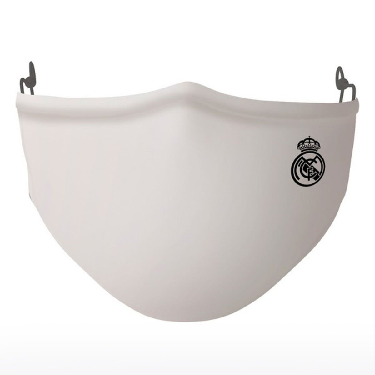 Hygienic Reusable Fabric Mask Real Madrid C.F. Children's White_1