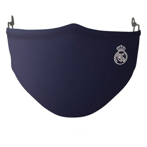 Genanvendelig stof hygiejnemaske Real Madrid C.F. Voksen Blå_1