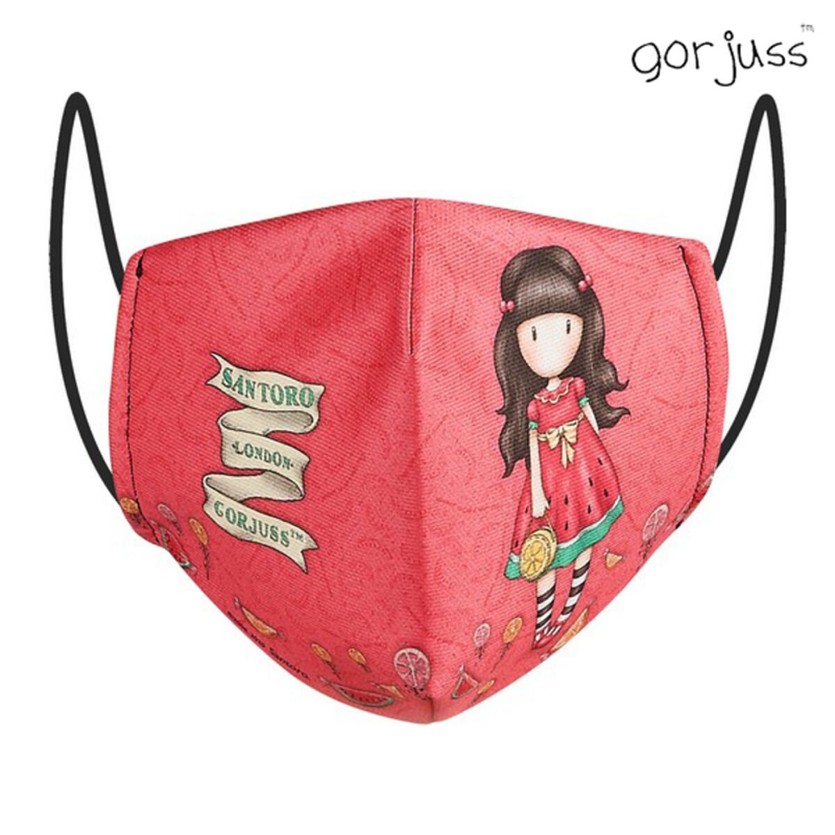 Hygienic Reusable Fabric Mask Gorjuss Children's Red_1