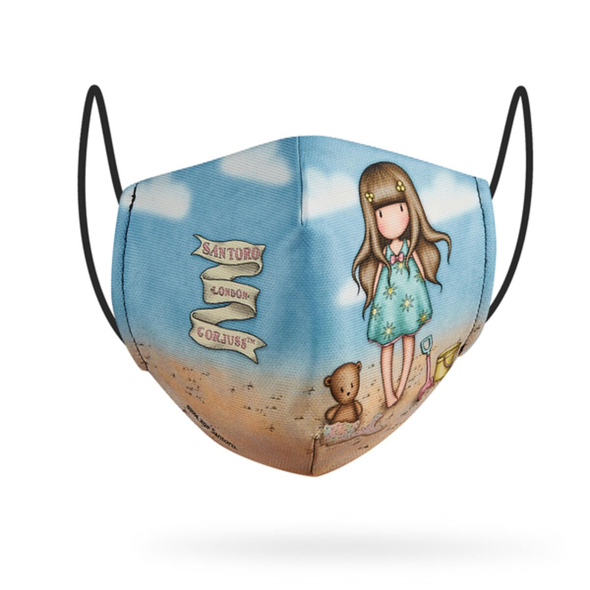 Hygienic Reusable Fabric Mask Gorjuss 6-9 years Children's Sky blue_1