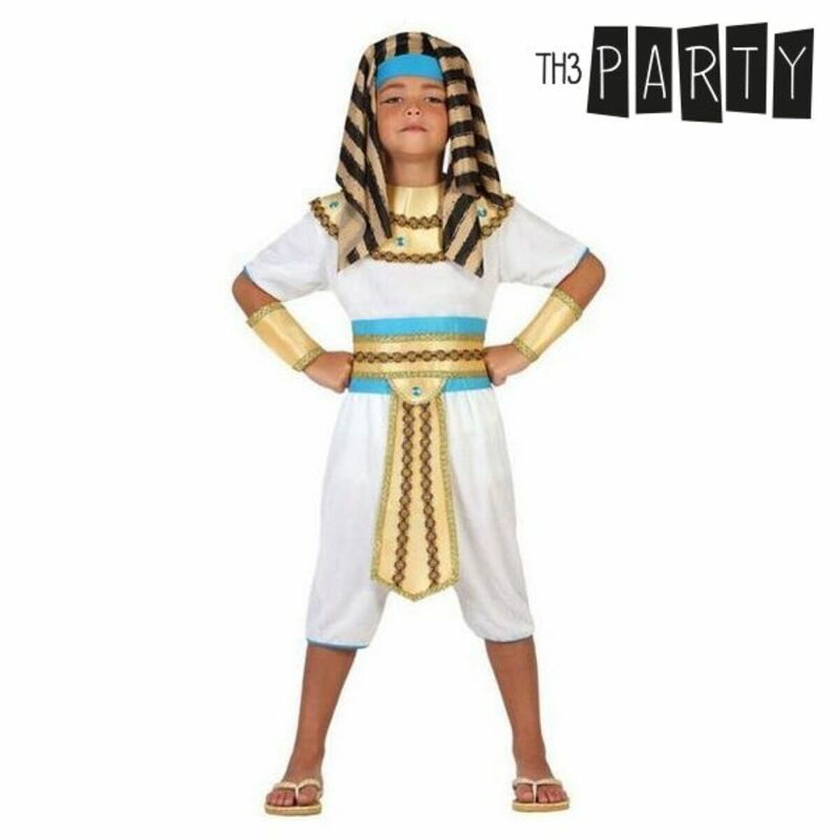 Costume for Children Egyptian Man White (7 pcs) Egyptian King_0