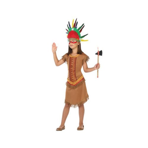 Kostume til børn Indianer kvinde Brun (1 Pc), str. 3-4 år - picture