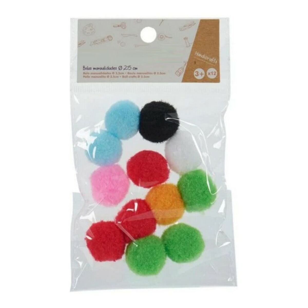 Materials for Handicrafts Balls 100 % polyester (12 Pieces)_0