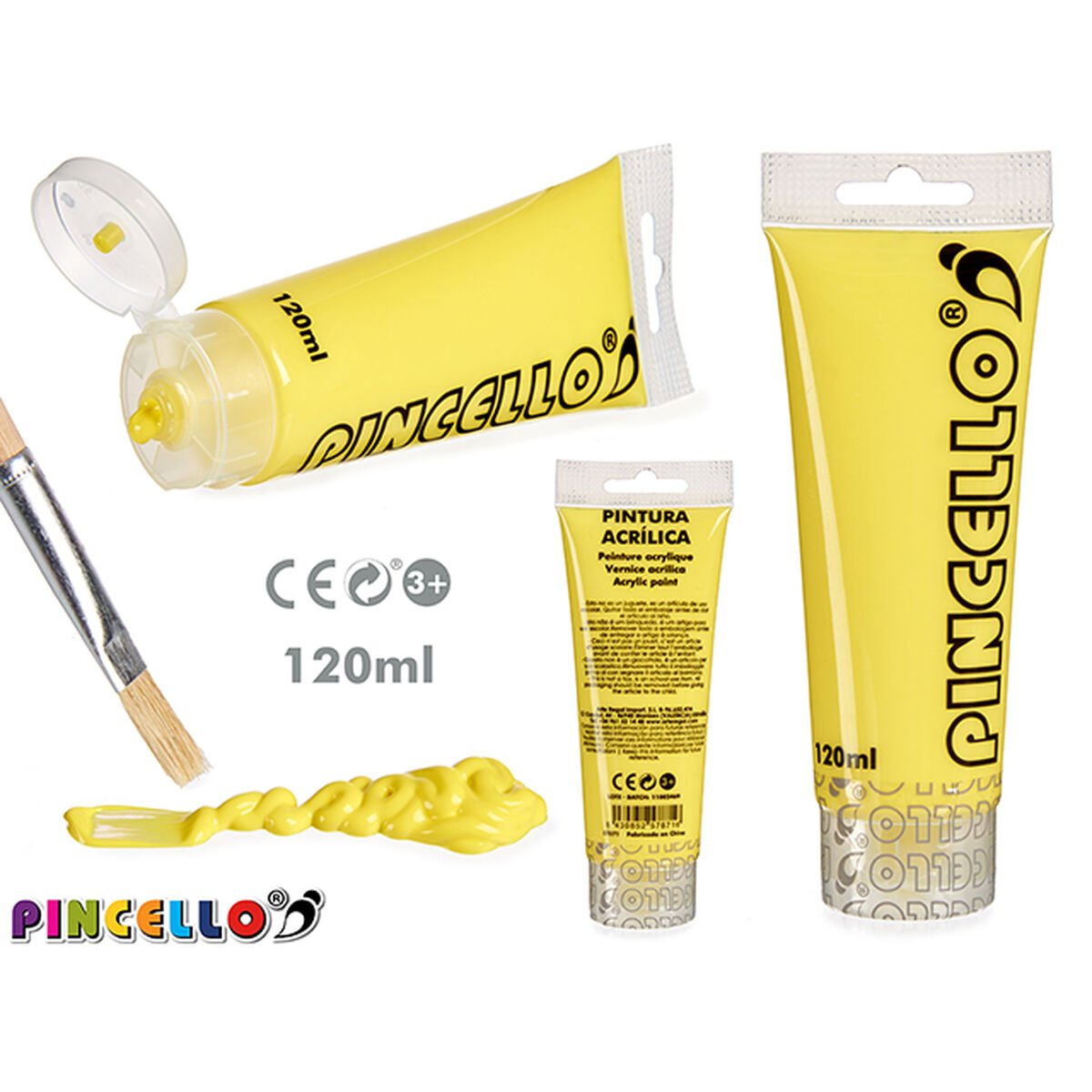 Acrylic paint Yellow 120 ml_2